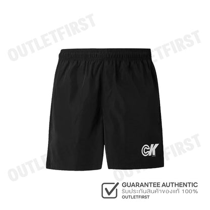 CALVIN KLEIN JEANS รุ่น MONOGRAM GRAPHIC PULL-ON SHORTS CODE: 4RC601G UB1 กางเกงขาสั้น กางเกงสีดำ กางเกงผู้ชาย