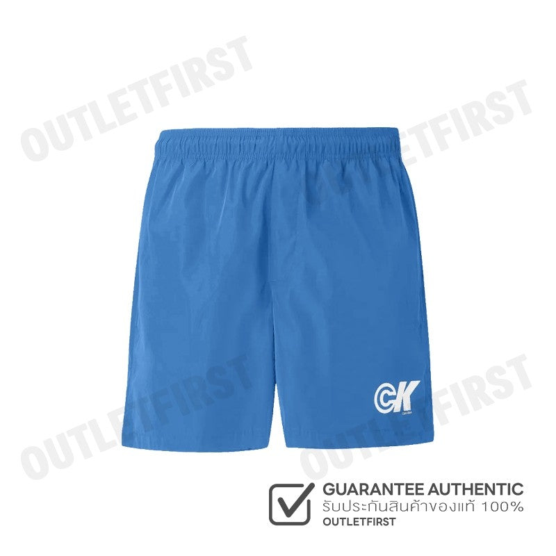 CALVIN KLEIN JEANS รุ่น MONOGRAM GRAPHIC PULL-ON SHORTS CODE: 4RC601G WRB กางเกงขาสั้น กางเกงสีน้ำเงิน กางเกงผู้ชาย