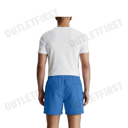 CALVIN KLEIN JEANS รุ่น MONOGRAM GRAPHIC PULL-ON SHORTS CODE: 4RC601G WRB กางเกงขาสั้น กางเกงสีน้ำเงิน กางเกงผู้ชาย