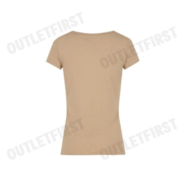 ARMANI EXCHANGE PIMA COTTON PRINT LONG SLEEVE T-SHIRT COLOR BEIGE CODE: 8NYT70 YJ16Z U6218