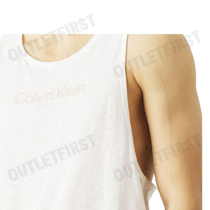 CALVIN KLEIN SWIMWEAR รุ่น CREW NECK TANK CODE: KM01009 YCD เสื้อกล้ามแขนกุด เสื้อกล้ามผู้ชาย เสื้อกล้าม