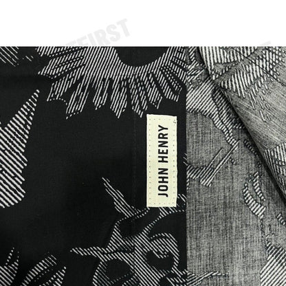 JOHN HENRY รุ่น MEN'S SHORT SLEEVES SLIM FIT SHIRT (BLACK) CODE: JH F424MSSSM32 เสื้อเชิ้ตแขนสั้น เสื้อเชิ้ตผู้ชาย