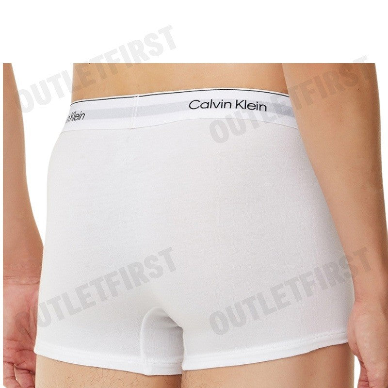 CALVIN KLEIN  รุ่น 2 PACK MODERN COTTON STRETCH TRUNKS CODE: NB3985 100 กางเกงชั้นในผู้ชาย บ๊อกเซอร์ กางเกงใน