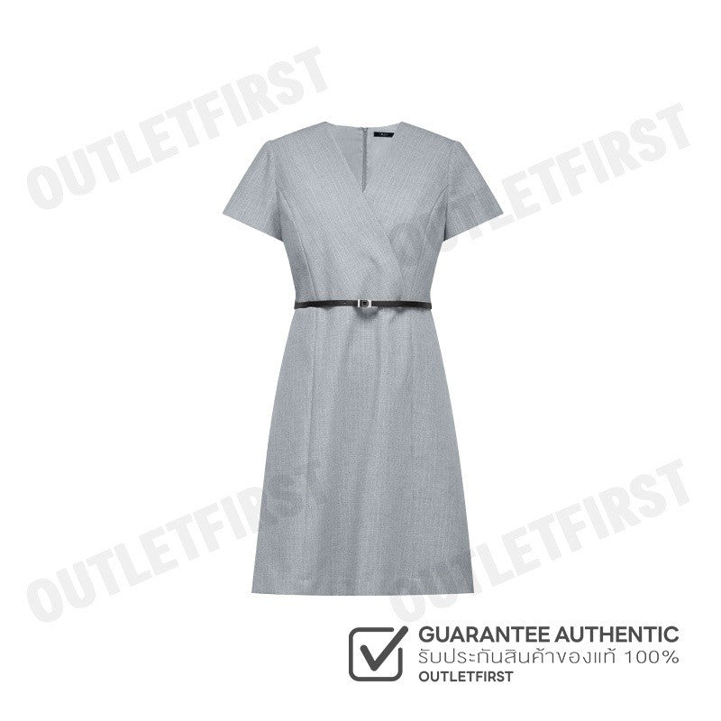 G2000 รุ่น WOMEN'S FIT & FLARE SHAPE DRESS CODE: 46232096 92 ชุดเดรสผู้หญิง ชุดกระโปรง ชุดผู้หญิง สีเทา