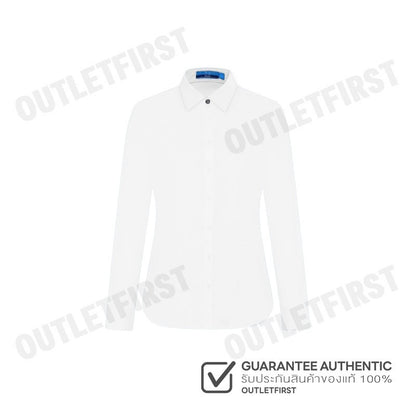 G2000 รุ่น WOMEN'S SLIM FIT SHIRT CODE: 46223183 00 เสื้อเชิ้ตแขนยาว เสื้อผู้หญิง เสื้อสีขาว
