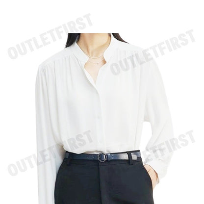 G2000 รุ่น WOMEN'S LOOSE FIT BLOUSE CODE: 46241258 01 เสื้อเบลาส์ เสื้อผู้หญิง เสื้อสีขาว