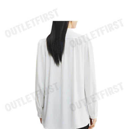 G2000 รุ่น WOMEN'S LOOSE FIT BLOUSE CODE: 46241258 01 เสื้อเบลาส์ เสื้อผู้หญิง เสื้อสีขาว