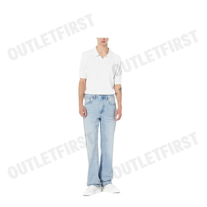 CALVIN KLEIN JEANS รุ่น MEN'S SIGNATURE 90S STRAIGHT FIT CODE: 40EM718 EF8 กางเกงยีนส์ กางเกงผู้ชาย กางเกงขายาว