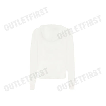CALVIN KLEIN JEANS รุ่น WOMEN'S DRAWCORD HOODIE CODE: ZW02605 YBI เสื้อสเวตเตอร์ เสื้อผู้หญิง เสื้อสีครีม