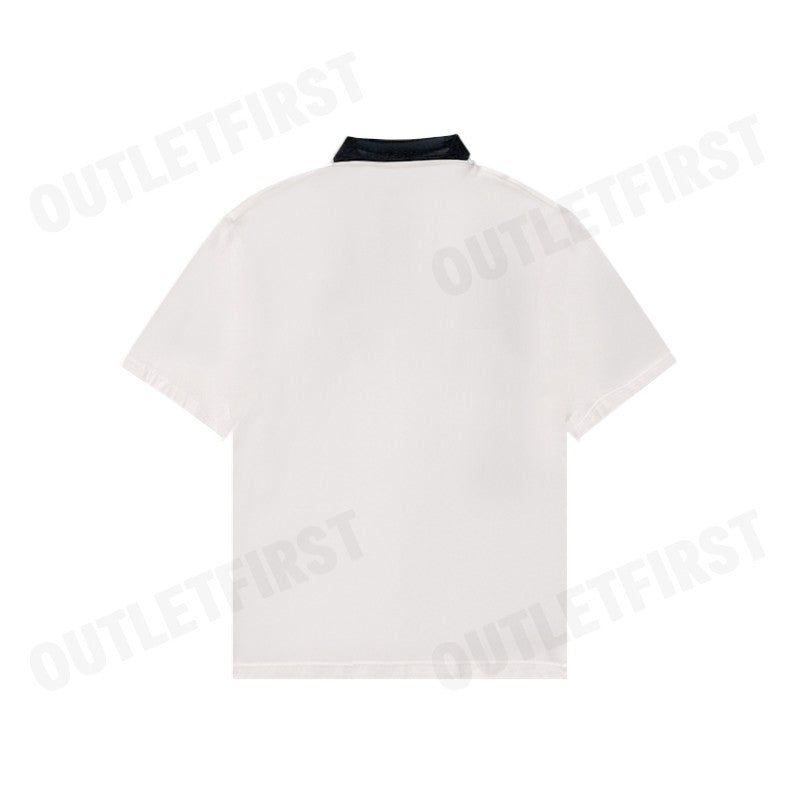 ARMANI EXCHANGE รุ่น MEN'S CLASSICS LOOSE FIT OFF WHITE POLO CODE: 6DZFJE ZJLFZ 1116 เสื้อโปโลผู้ชาย เสื้อสีขาว