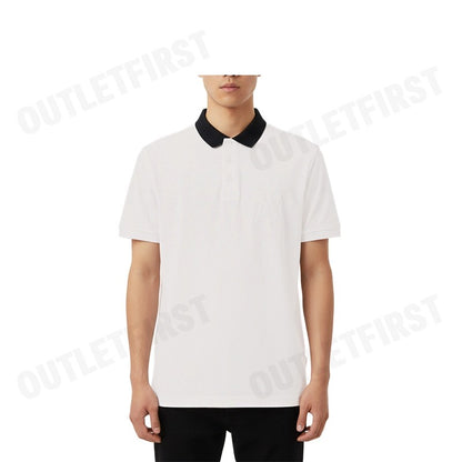 ARMANI EXCHANGE รุ่น MEN'S CLASSICS LOOSE FIT OFF WHITE POLO CODE: 6DZFJE ZJLFZ 1116 เสื้อโปโลผู้ชาย เสื้อสีขาว