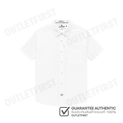 JOHN HENRY รุ่น MEN'S SHORT SLEEVES SLIM FIT SHIRT (WHITE) CODE: JH F624MSSSM53 เสื้อเชิ้ตแขนสั้นผู้ชาย เสื้อสีขาว