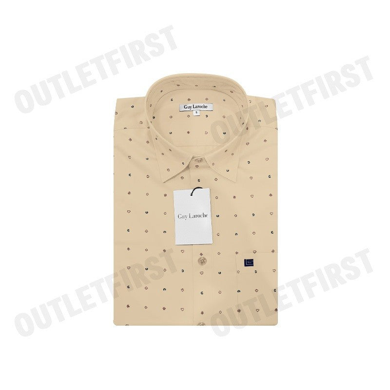 GUY LAROCHE รุ่น MAN'S SHORT SLEEVES SHIRT CODE: BAC5220P4BE เสื้อเชิ้ต เสื้อแขนสั้น เสื้อผู้ชาย