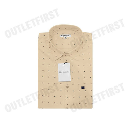 GUY LAROCHE รุ่น MAN'S SHORT SLEEVES SHIRT CODE: BAC5220P4BE เสื้อเชิ้ต เสื้อแขนสั้น เสื้อผู้ชาย