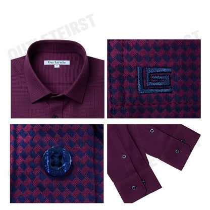 GUY LAROCHE รุ่น MAN'S LONG SLEEVES SHIRT CODE: BAB9204S4RE เสื้อเชิ้ต เสื้อแขนยาว เสื้อผู้ชาย