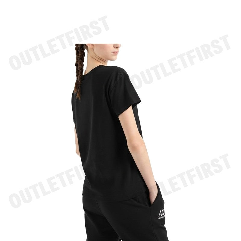 ARMANI EXCHANGE  RELAXED FIT ICON PROJECT T-SHIRT COLOR BLACK CODE: 8NYTCX YJG3Z 1200