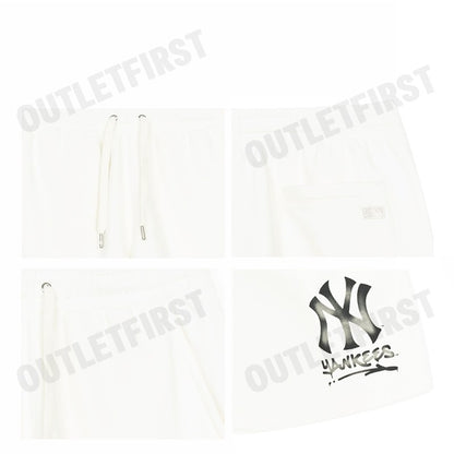 MLB รุ่น UNISEX BASIC STREET BIG LOGO 9 SHORTS CODE: 3ASPB0253 50CRS กางเกงขาสั้นผู้ชาย กางเกง กางเกงเอ็มแอลบี