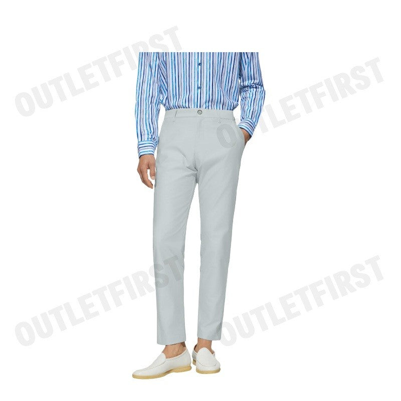 G2000 รุ่น COTTON BLEND SLIM TAPERED FIT TWILL CASUAL PANTS CODE: 5116100791 กางเกงสแล็คผู้ชาย ขายาว ทำงาน