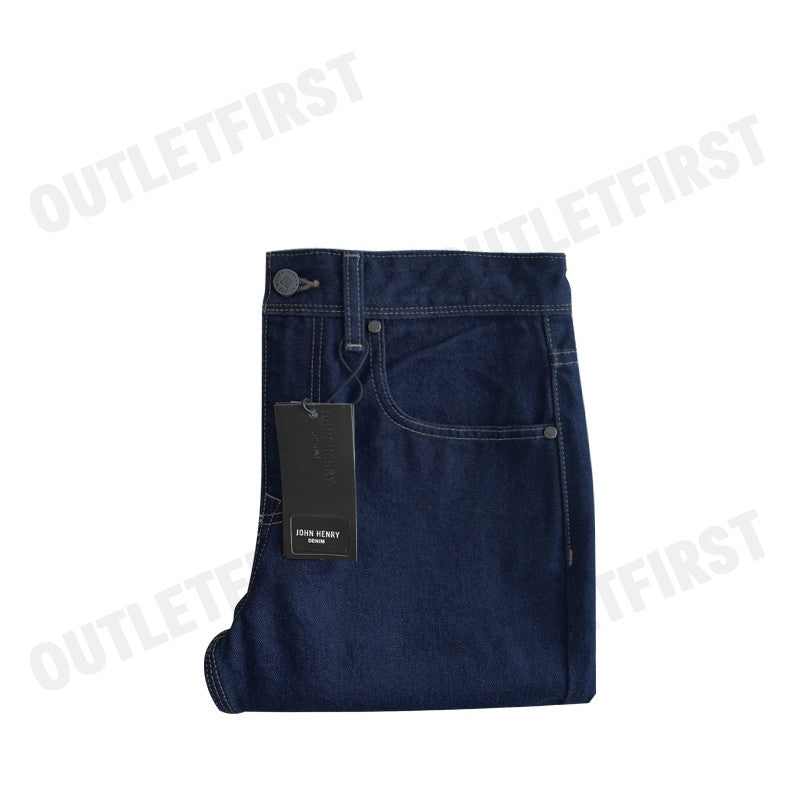 JOHN HENRY รุ่น MEN'S STRAIGHT FIT JEANS (DARK INDIGO) CODE: JH S225MPTST27 กางเกงยีนส์ผู้ชาย กางเกงขายาว กางเกงยีนส์จอน