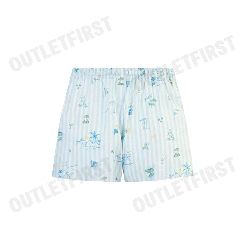 HUSH PUPPIES รุ่น MEN'S BOXER SHORTS SLEEPWEAR CODE: HU H3W284 (BLUE) กางเกงขาสั้นผู้ชาย กางเกงบ๊อกเซอร์ กางเกงฮัชพัพพีส
