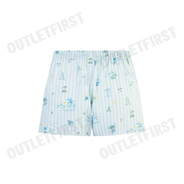 HUSH PUPPIES รุ่น MEN'S BOXER SHORTS SLEEPWEAR CODE: HU H3W284 (BLUE) กางเกงขาสั้นผู้ชาย กางเกงบ๊อกเซอร์ กางเกงฮัชพัพพีส