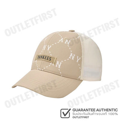 MLB รุ่น UNISEX DIA MONOGRAM SPORTIVE MESH CAP CODE: 3AMCM0153 50BGD หมวกแก็ป หมวกเบสบอล หมวกเอ็มแอลบี