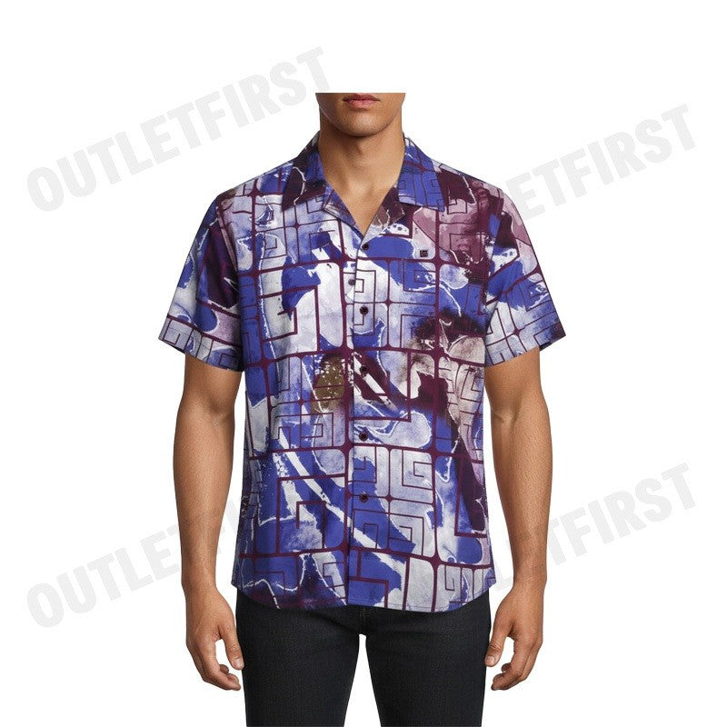 GUY LAROCHE รุ่น MAN'S HAWAIIAN SHIRT CODE: BAC7401S5VI เสื้อเชิ้ต เสื้อแขนสั้น เสื้อผู้ชาย