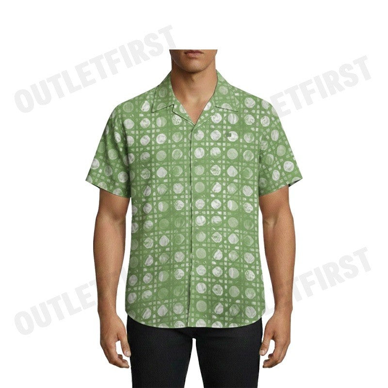 GUY LAROCHE รุ่น MAN'S HAWAIIAN SHIRT CODE: BAC7403S5GR เสื้อเชิ้ต เสื้อแขนสั้น เสื้อผู้ชาย