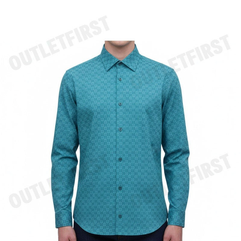 GUY LAROCHE รุ่น MAN'S LOGO LONG SLEEVES SHIRT CODE: BAB9208S3GR เสื้อเชิ้ต เสื้อแขนยาว เสื้อผู้ชาย