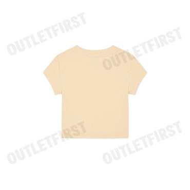 CALVIN KLEIN JEANS รุ่น MONOLOGO BABY TEE CODE: 47AB802 RM7 เสื้อครอป เสื้อผู้หญิง เสื้อแขนสั้น