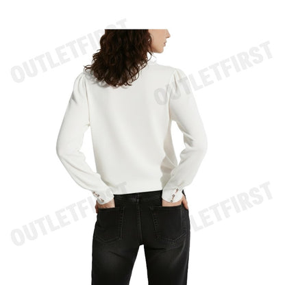 G2000 รุ่น WOMEN CLOTHING CREW NECK PUFF SLEVE SWEATER TOP REGULAR FIT CODE: 4627501103 เสื้อสเวตเตอร์ เสื้อผู้หญิง