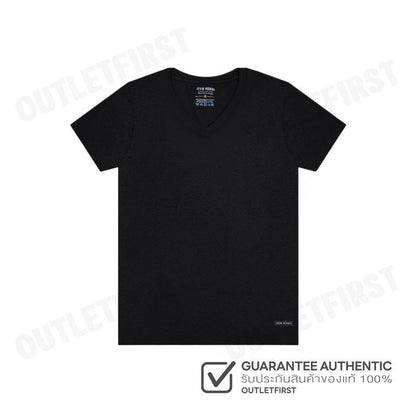 JOHN HENRY รุ่น UNDERWEAR T-SHIRT CODE: JU6MO002 (BLACK) เสื้อยืดคอวี เสื้อยืดคอกลมผู้ชาย เสื้อสีดำ เสื้อจอร์นเฮนรี่