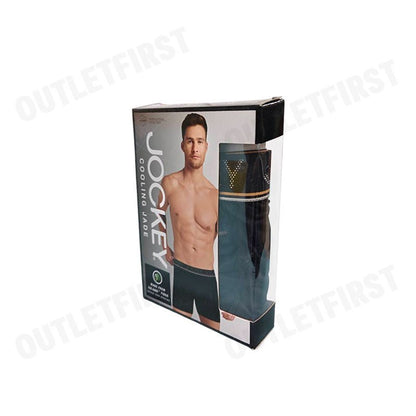 JOCKEY รุ่น MEN'S COOLING JADE BOXER TRUNK CODE: KU 1979 (BLACK) กางเกงชั้นในผู้ชาย กางเกงในบ็อกเซอร์ กางเกงจ็อคกี้
