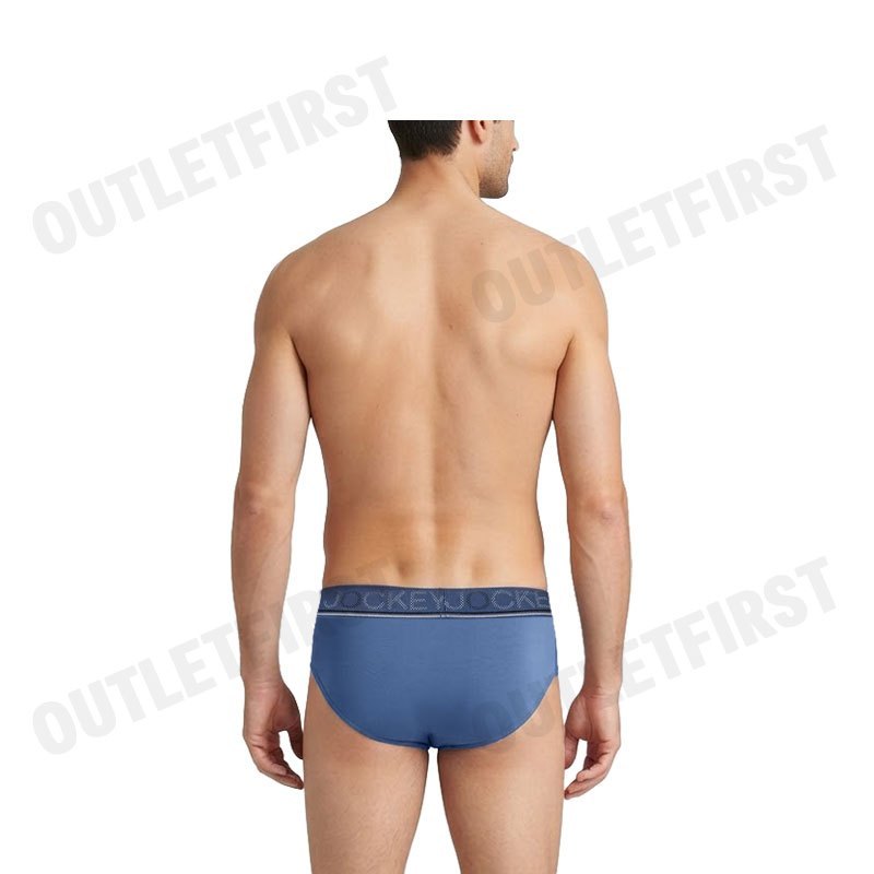 JOCKEY รุ่น MEN'S COOLING JADE BRIEFS CODE: KU 1977 (BLUE) กางเกงชั้นใน กางเกงชั้นในผู้ชาย กางเกงจ็อคกี้
