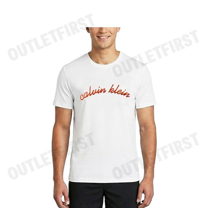 CALVIN KLEIN JEANS SCRIPT LOGO GRAPHIC CLASSIC T-SHIRT COLOR WHITE CODE: 4RC834G YAA