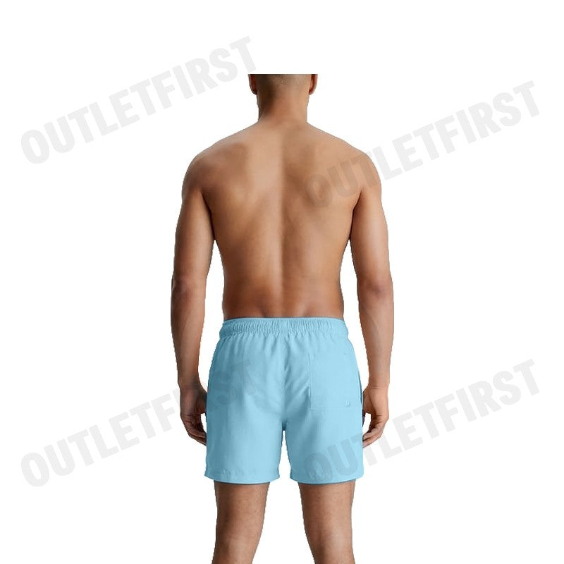 CALVIN KLEIN SWIMWEAR รุ่น MEDIUM DRAWSTRING SWIM SHORTS CODE: N61092 VO9 กางเกงว่ายน้ำ กางเกงขาสั้น กางเกงผู้ชาย