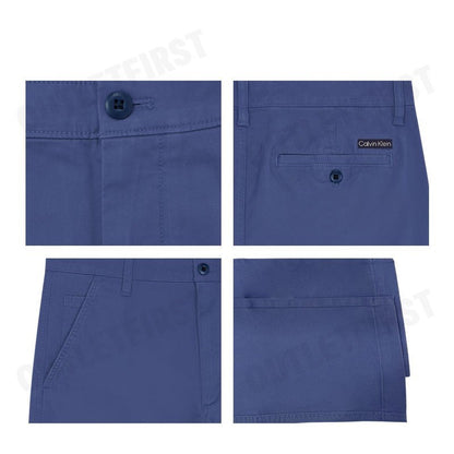 CALVIN KLEIN รุ่น 90S STRAIGHT TWILL CHINOS CODE: 4RB602G RLY กางเกงขายาว กางเกงสีน้ำเงิน กางเกงผู้ชาย