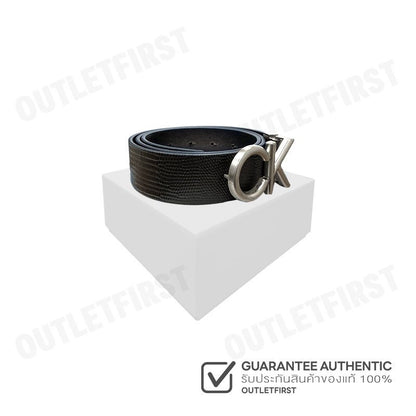 CALVIN KLEIN รุ่น MEN'S HALLMARK LOGO REVERSIBLE BELT CODE: 4D7036G VZZ เข็มขัดผู้ชาย เข็มขัดสีดำ เข็มขัดCK
