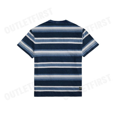 POLO RALPH LAUREN CLASSIC FIT STRIPED COTTON-LINEN T-SHIRT COLOR BLUE CODE: 710958234001