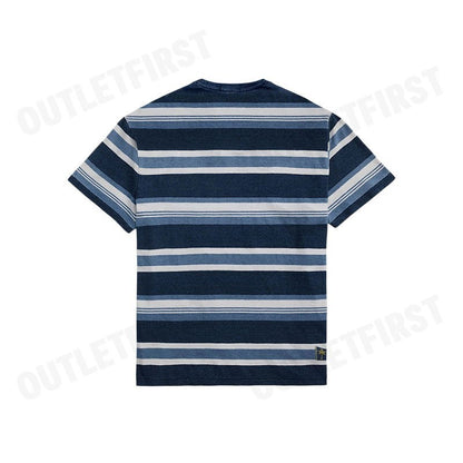POLO RALPH LAUREN รุ่น CLASSIC FIT STRIPED COTTON-LINEN T-SHIRT CODE: 710958234001 เสื้อยืด เสื้อแขนสั้น เสื้อผู้หญิง
