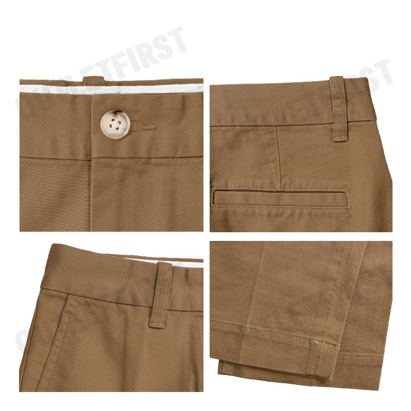 POLO RALPH LAUREN รุ่น CROPPED SLIM FIT TWILL CHINO PANT CODE: 211890343004 กางเกงขายาว กางเกงสีกากี กางเกงผู้ชาย