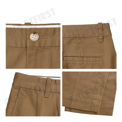 POLO RALPH LAUREN รุ่น CROPPED SLIM FIT TWILL CHINO PANT CODE: 211890343004 กางเกงขายาว กางเกงสีกากี กางเกงผู้ชาย