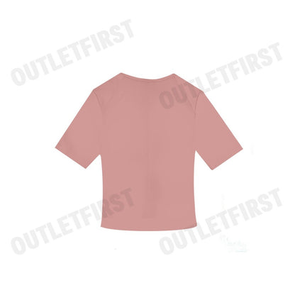 CALVIN KLEIN SPORT รุ่น ESSENTIALS SPORT SEMI-FITTED TEE CODE: 4WS4K238 630 เสื้อครอป เสื้อยืดผู้หญิง เสื้อแขนสั้น
