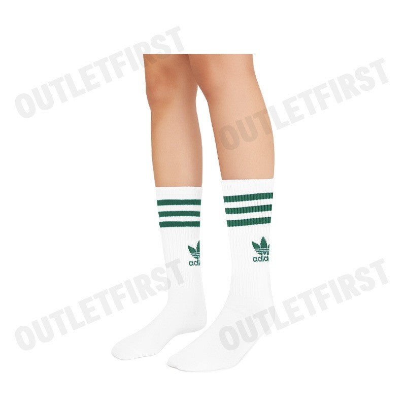 ADIDAS รุ่น MID CUT CREW SOCKS 3 PAIRS CODE: IL5026 ถุงเท้า ถุงเท้าอดิดาส ถุงเท้าสีขาว