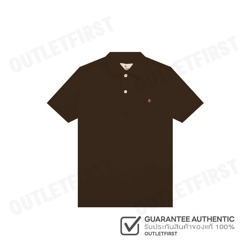 JOHN HENRY รุ่น MEN'S SLIM FIT POLO SHIRT (BROWN) CODE: JH F324MPLSM61 เสื้อโปโล เสื้อโปโลผู้ชาย เสื้อโปโลแขนสั้น