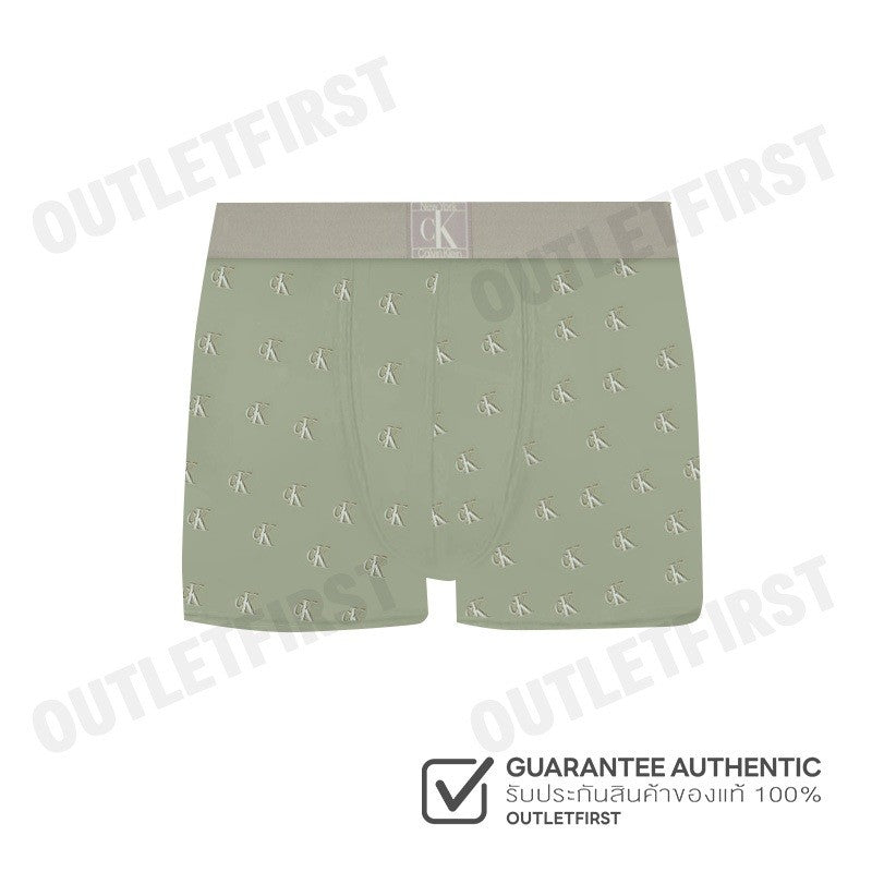 CALVIN KLEIN รุ่น ESTABLISHED LOW RISE TRUNK CODE: NB4079 PDA  กางเกงชั้นในผู้ชาย กางเกงใน กางเกงสีเขียว