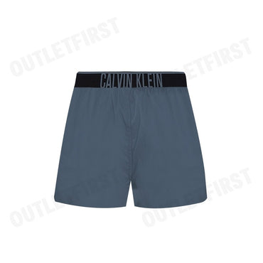 CALVIN KLEIN รุ่น SLIM BOXER COTTON STRETCH CODE: NM2573 CKP กางเกงขาสั้นผู้ชาย กางเกงใน สีคราม