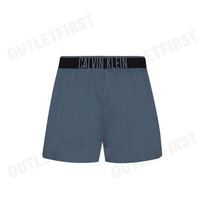 CALVIN KLEIN รุ่น SLIM BOXER COTTON STRETCH CODE: NM2573 CKP กางเกงขาสั้นผู้ชาย กางเกงใน สีคราม