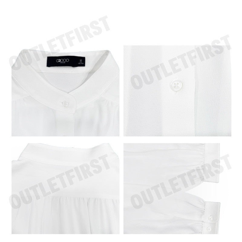 G2000 รุ่น WOMEN'S LOOSE FIT BLOUSE CODE: 46241258 01 เสื้อเบลาส์ เสื้อผู้หญิง เสื้อสีขาว