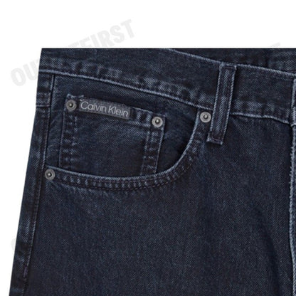 CALVIN KLEIN JEANS รุ่น MEN'S SIGNATURE 90S STRAIGHT FIT CODE: 40EM716 EF7 กางเกงยีนส์ กางเกงผู้ชาย  กางเกง